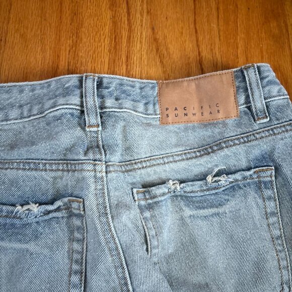 PacSun low rise blue tint glitter jeans - Picture 6 of 7